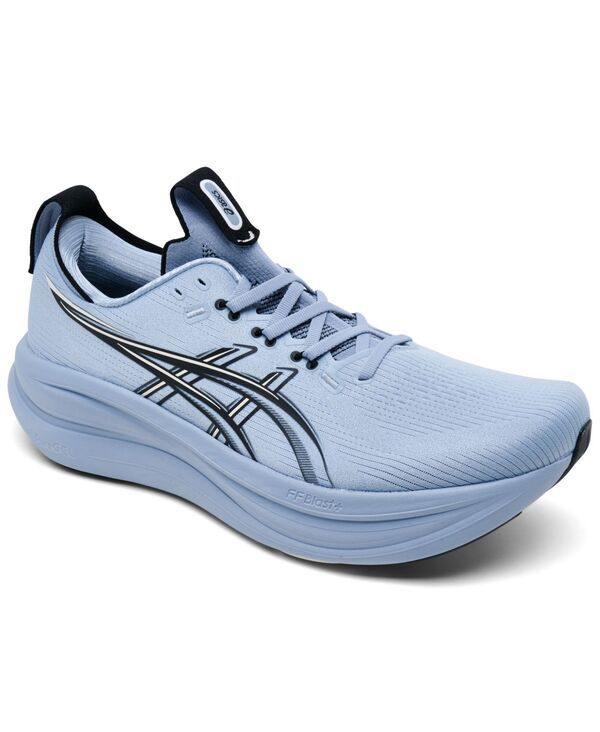 アシックス メンズ シューズ スニーカー Asics Mens GELNIMBUS 28 Running Sneakers from Finish Line Grey Blue Black ブラック