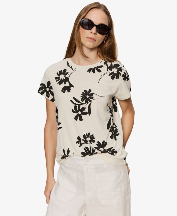サンクチュアリー レディース トップス Tシャツ Sanctuary Womens Perfect PullOn TShirt Chalk Bloom チョーク