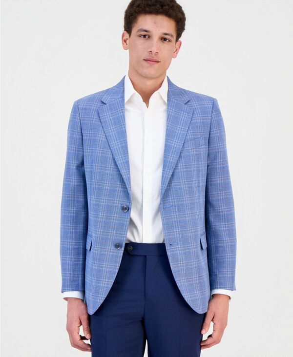 ナウティカ メンズ アウター ジャケット・ブルゾン コート Nautica Mens ModernFit Sport Coat Blue Plaid ブルー