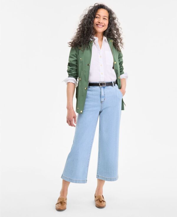 スタイルアンドコー レディース ボトムス デニムパンツ ジーンズ Style Co Womens HighRise WideLeg Crop Jeans Created for Macys Light Wash