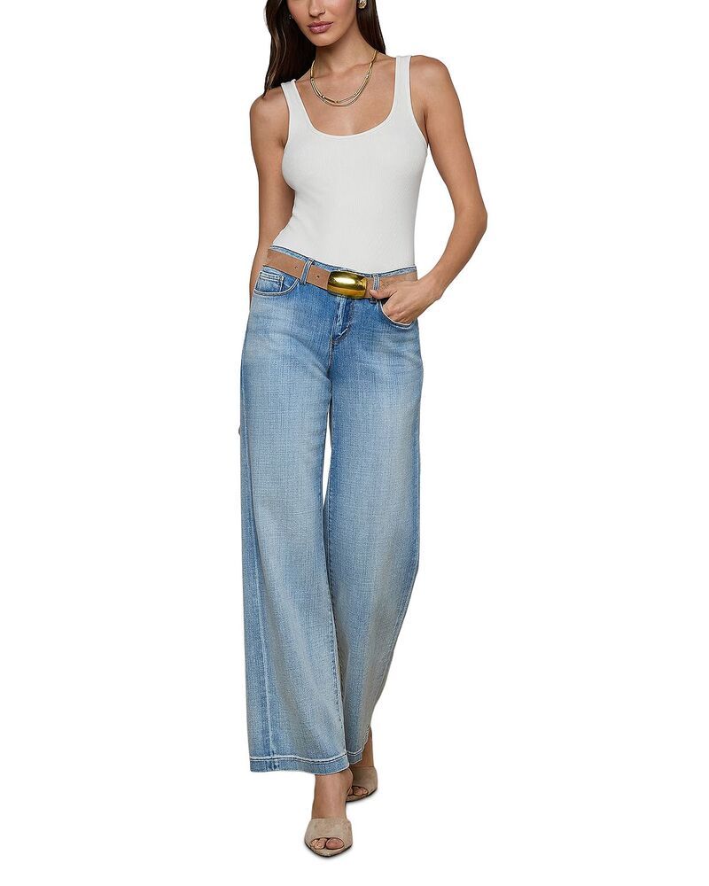 ラジャンス レディース ボトムス デニムパンツ ワイドレッグ ジーンズ LAGENCE Joanne Mid Rise Wide Leg Jeans in Dry Ice Dry Ice ラジャンス レディース ボトムス デニムパンツ ワイドレッグ ジーンズ LAGENCE Joanne Mid Rise Wide Leg Jeans in Dry Ice Dry Ice