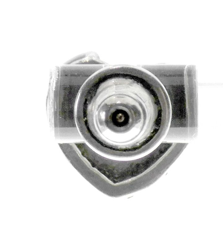 クロムハーツ CHROME HEARTS 【 STUD HEART 】 ハート スタッド シルバー ピアス n11194