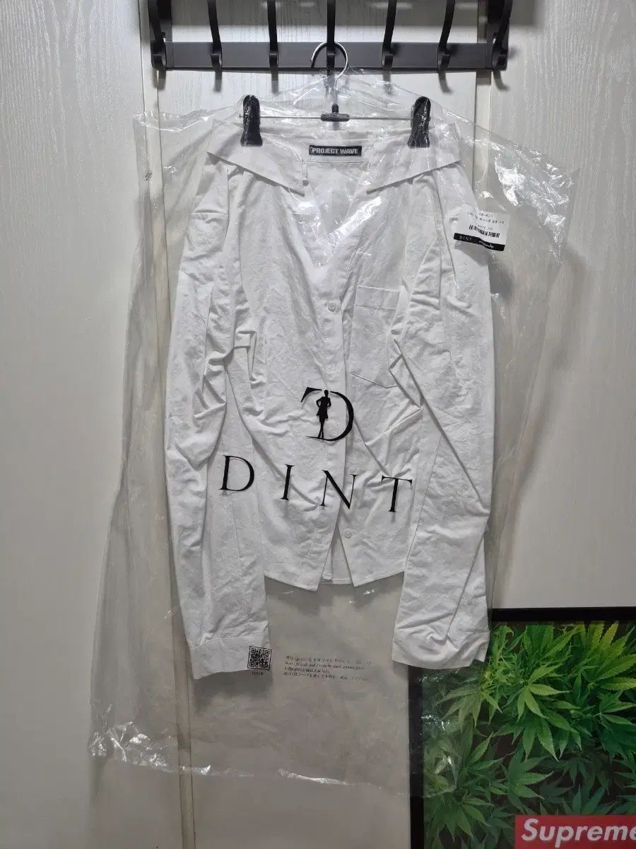 (セール)(新品)DINT ディント 白 コットンシャツ ブラウス