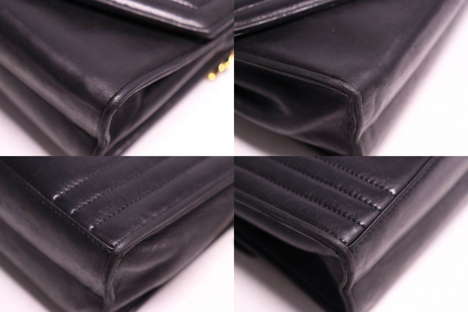 □CHANEL 0番台 ココマーク GD金具 レザー チェーンショルダーバッグ