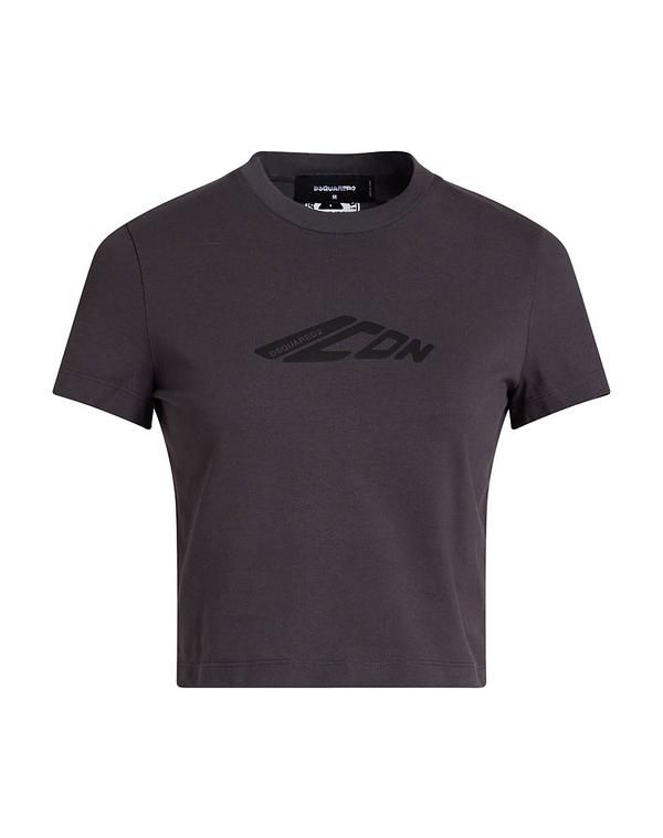 ディースクエアード レディース トップス Tシャツ DSQUARED2 クロップ トップス Gray グレー