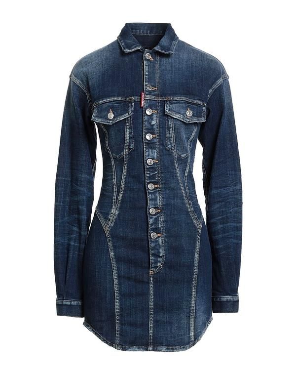 ディースクエアード レディース トップス ワンピース DSQUARED2 ミニワンピース・ドレス Blue ブルー