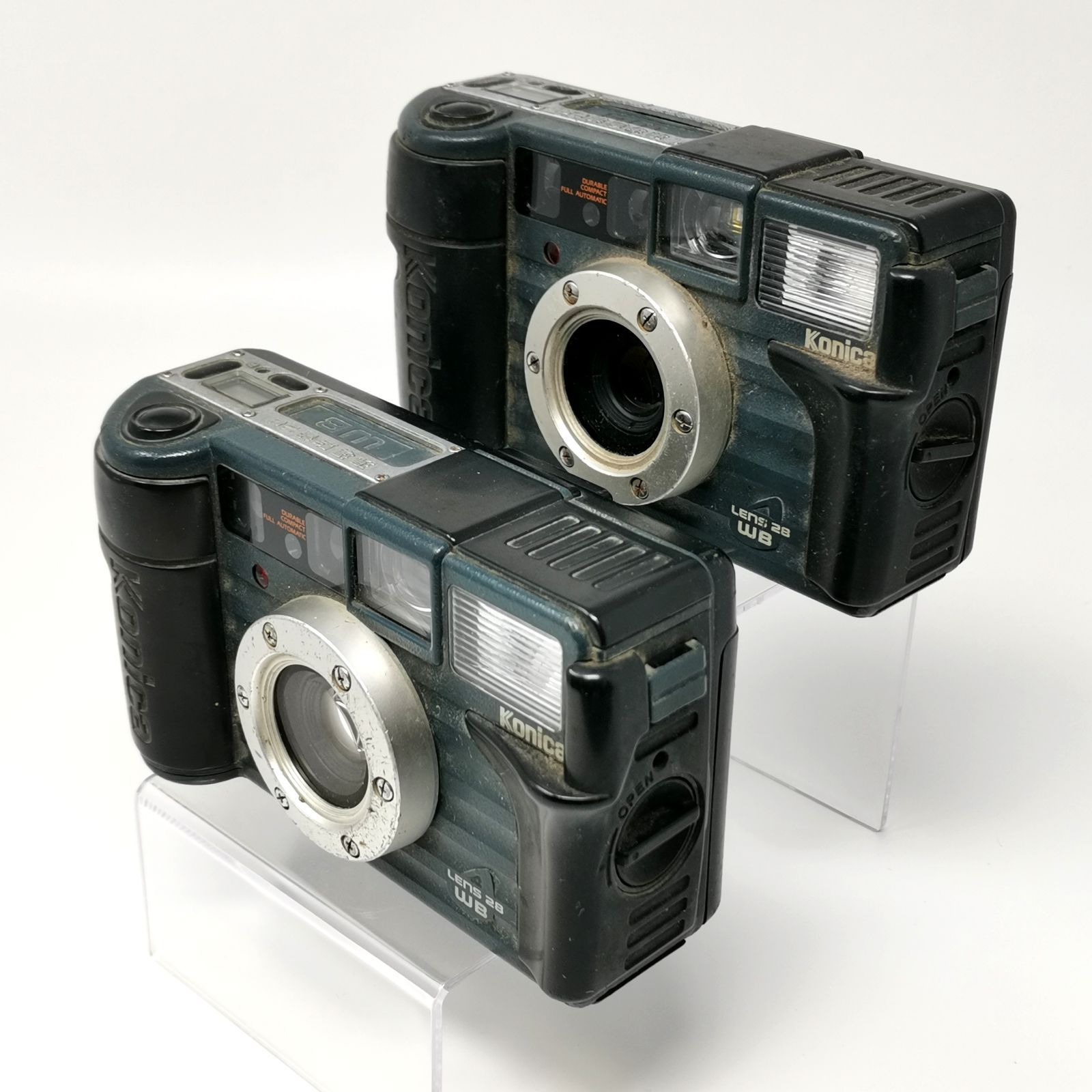 Konica フィルムカメラ 現場監督 LENS 28 WB 動作未確認 同一商品2つ