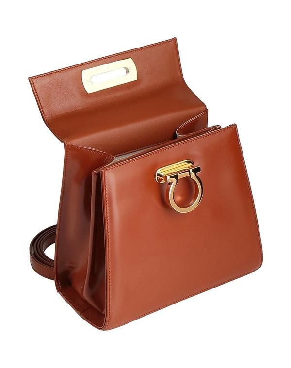 フェラガモ レディース バッグ FERRAGAMO ハンドバッグ Brown ブラウン