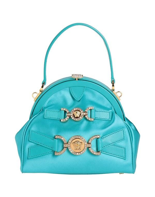 ヴェルサーチ レディース バッグ VERSACE ハンドバッグ Turquoise Blue ブルー