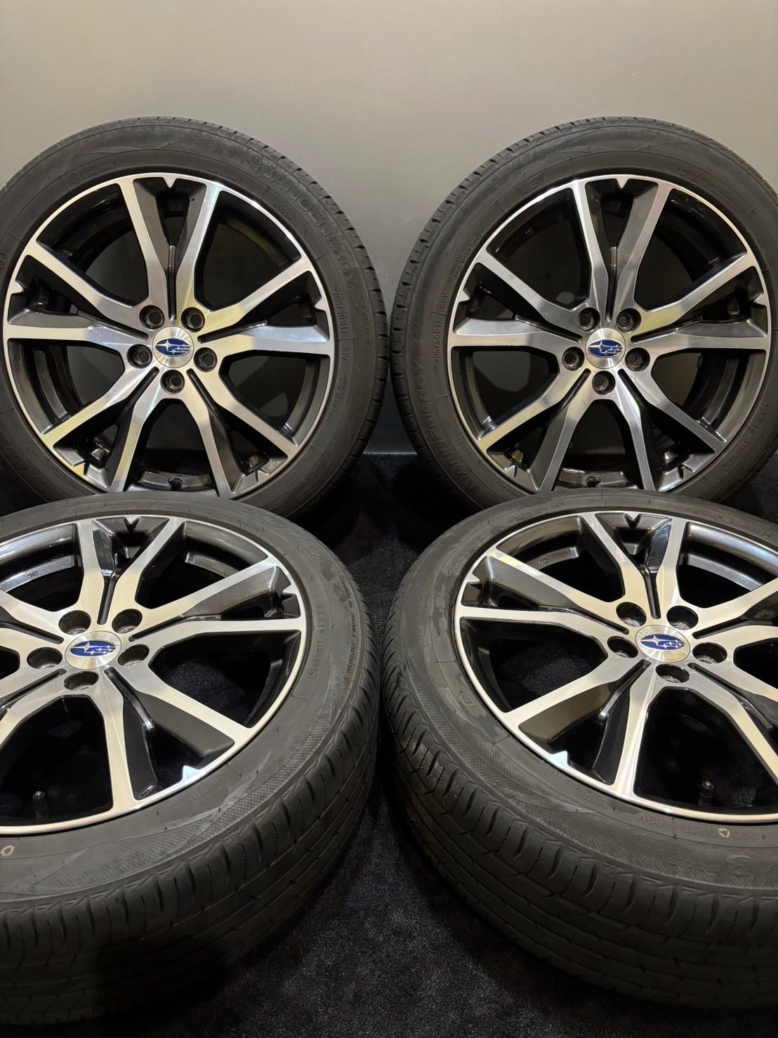 ★205/50R17 TOYO/NANOENERGY 3PLUS 23年製 スバル GT7 インプレッサ スポーツ 純正 17インチ 7J +55 100 5H 夏タイヤ 4本 (南2-M254)