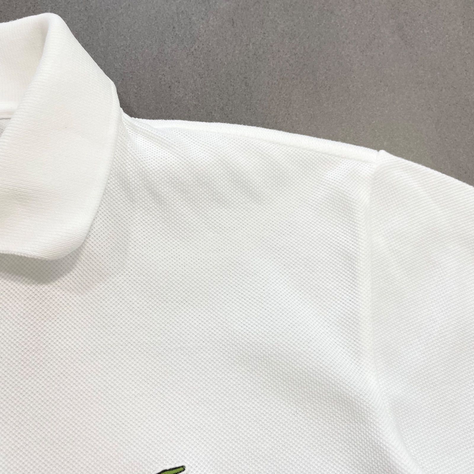 LACOSTE ラコステ クラシックポロシャツ 白 ワニロゴ サイズ3(M 