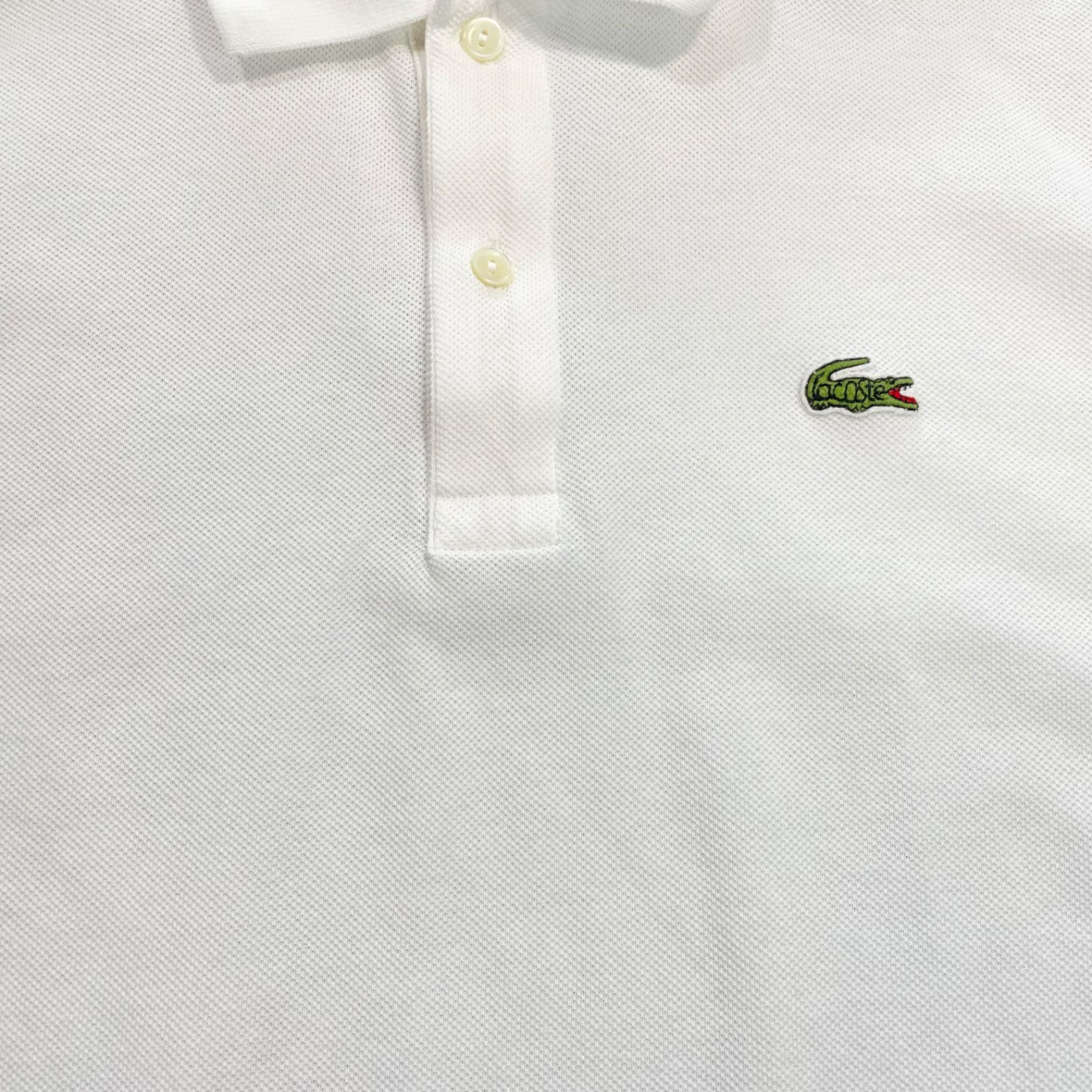 LACOSTE ラコステ クラシックポロシャツ 白 ワニロゴ サイズ3(M 