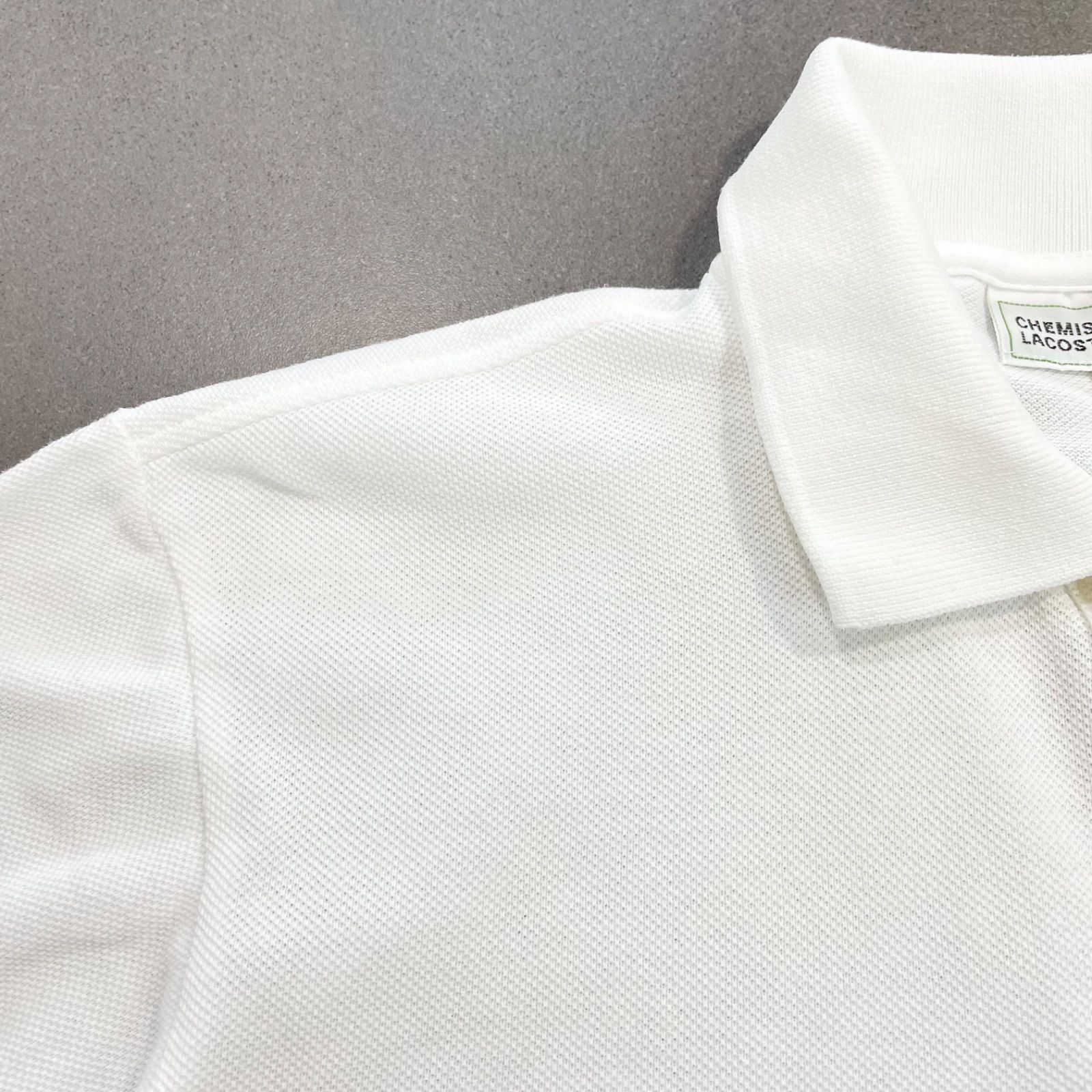 LACOSTE ラコステ クラシックポロシャツ 白 ワニロゴ サイズ3(M 