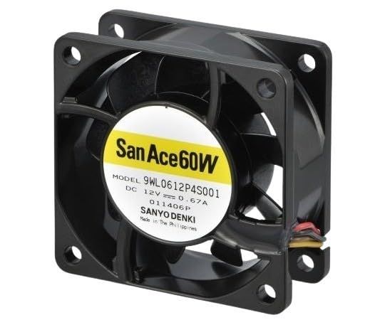 新品 山洋電気 DCファン San Ace 60W タイプ : 9WL 24V 最大風量 : 1.4/49.4/0.36/12.7 PWMコントロール・パルスセンサ 9WL0624P4S001