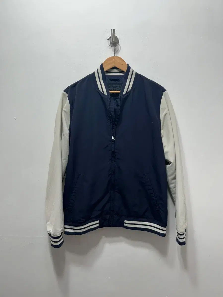 リーバイス ネイビー 白 バイカラー アウター L