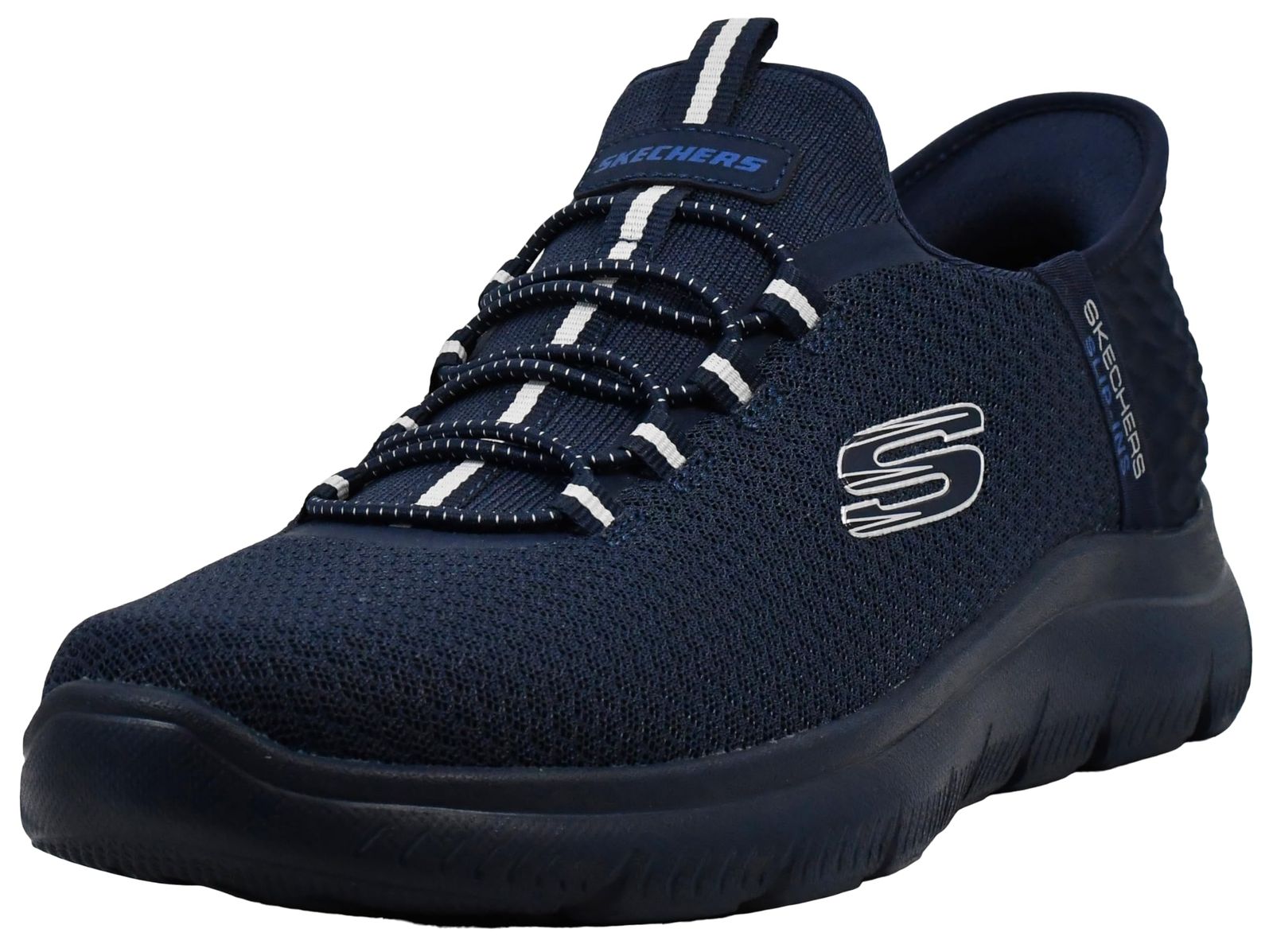 新品 Skechers メンズ ハンズフリー スリッポン サミット ハイレンジ スニーカー ネイビー/ブルー 13