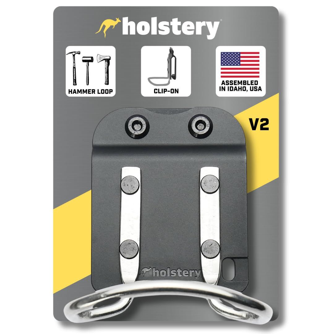 新品 Holstery HammerMaster V2 | ハンマーホルダーループ - クリップオンツールベルトホルスター ハンマー、手斧、マレットを保持