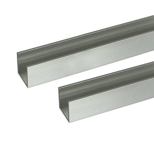 新品 安田 アルミチャンネル 2m 2.4x30x30mm シルバー 2本組