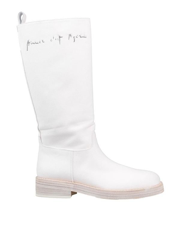 アン ドゥムルメステール レディース シューズ ブーツ・レインブーツ ANN DEMEULEMEESTER ブーツ White ホワイト