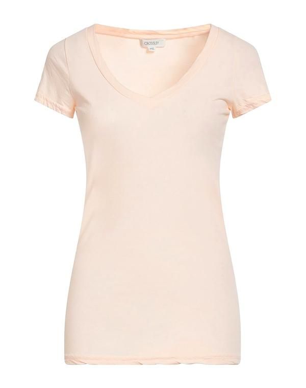 クロスリー レディース トップス Tシャツ CROSSLEY ベーシック Tシャツ Apricot アプリコット