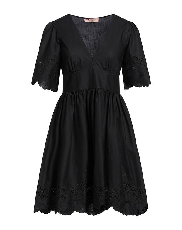 ツインセット レディース トップス ワンピース TWINSET ミニワンピース・ドレス Black ブラック
