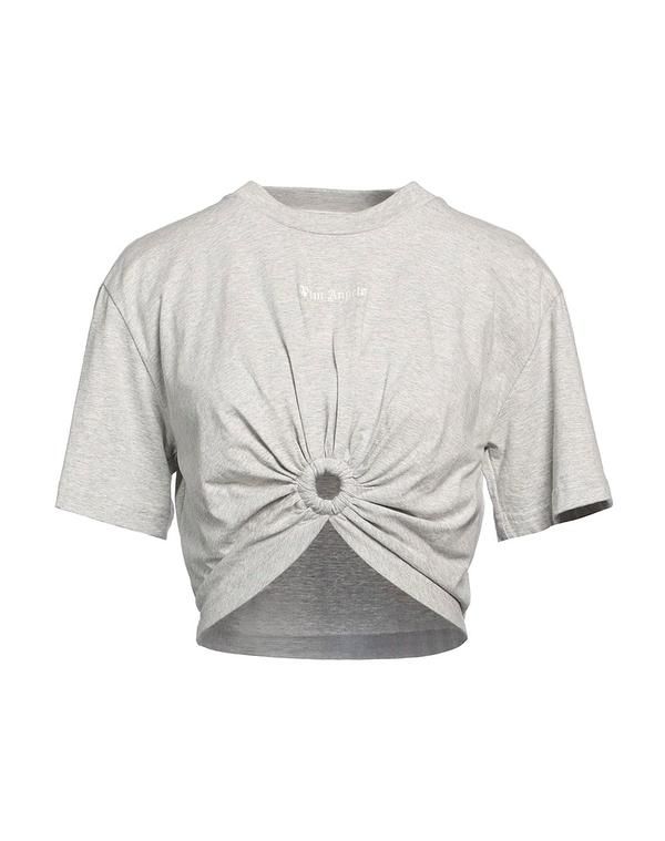 パーム・エンジェルス レディース トップス Tシャツ PALM ANGELS Ｔシャツ Light Gray グレー