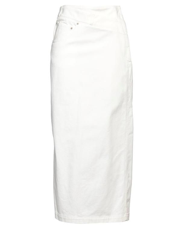 ロエベ レディース ボトムスカート LOEWE デニムスカート Off White オフホワイト