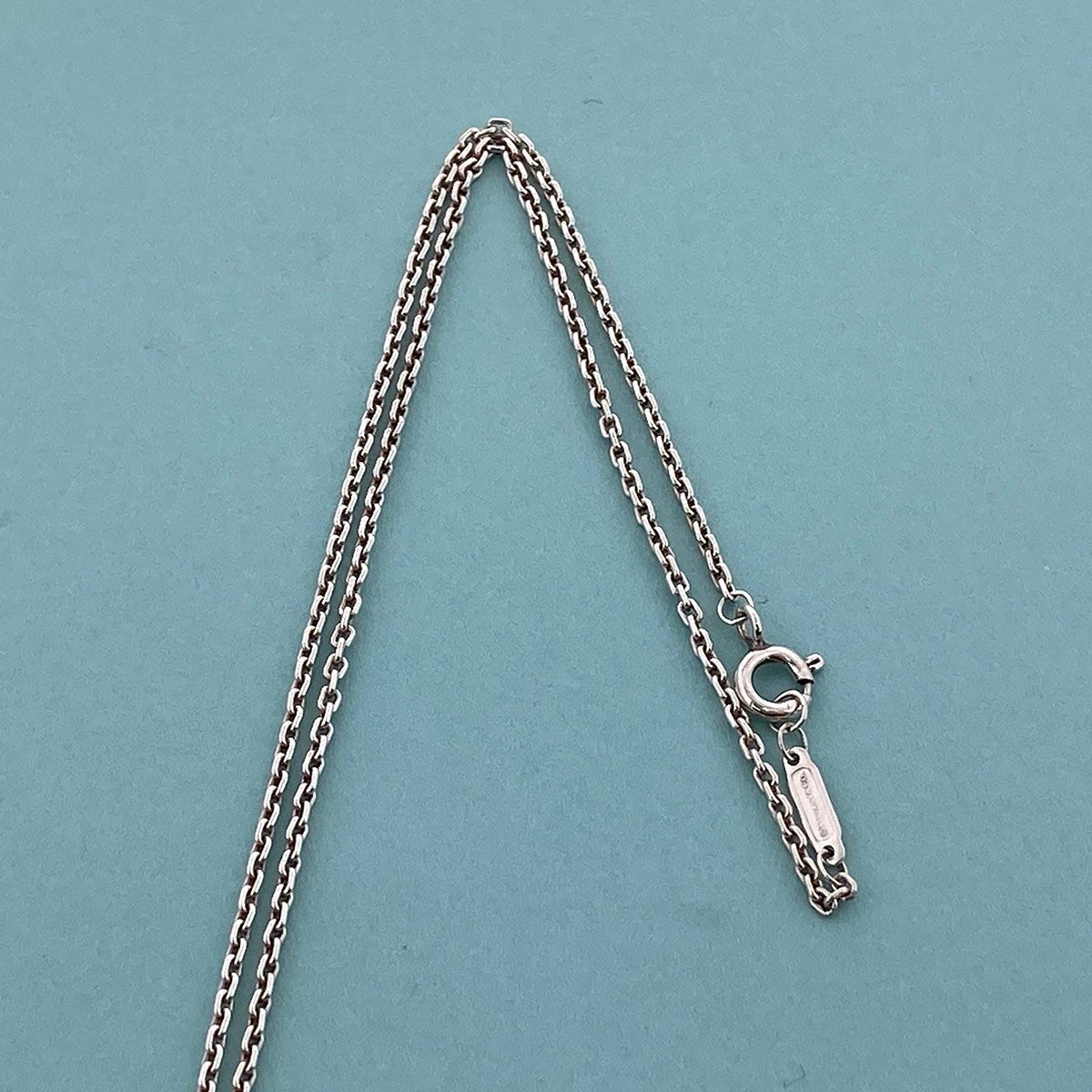TIFFANY&Co. ティファニー ハードウェア 細長 リンク ペンダント ネックレス 63104310 レディース シルバー925 中古