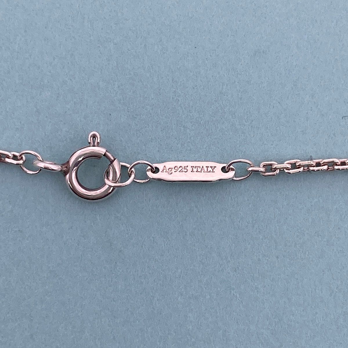 TIFFANY&Co. ティファニー ハードウェア 細長 リンク ペンダント ネックレス 63104310 レディース シルバー925 中古