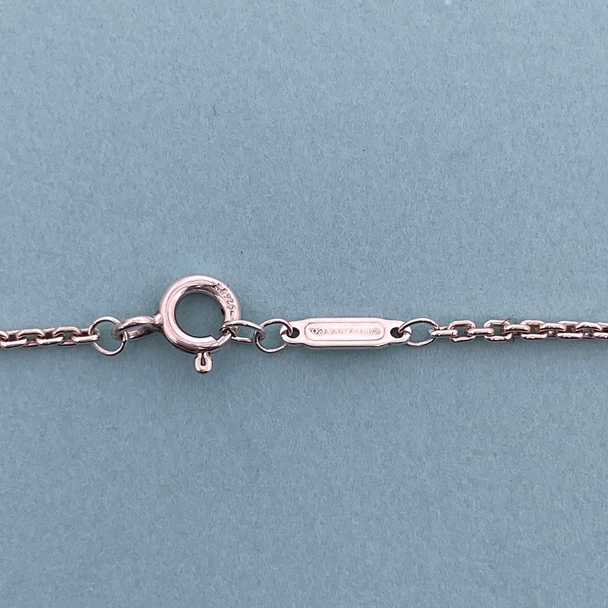 TIFFANY&Co. ティファニー ハードウェア 細長 リンク ペンダント ネックレス 63104310 レディース シルバー925 中古