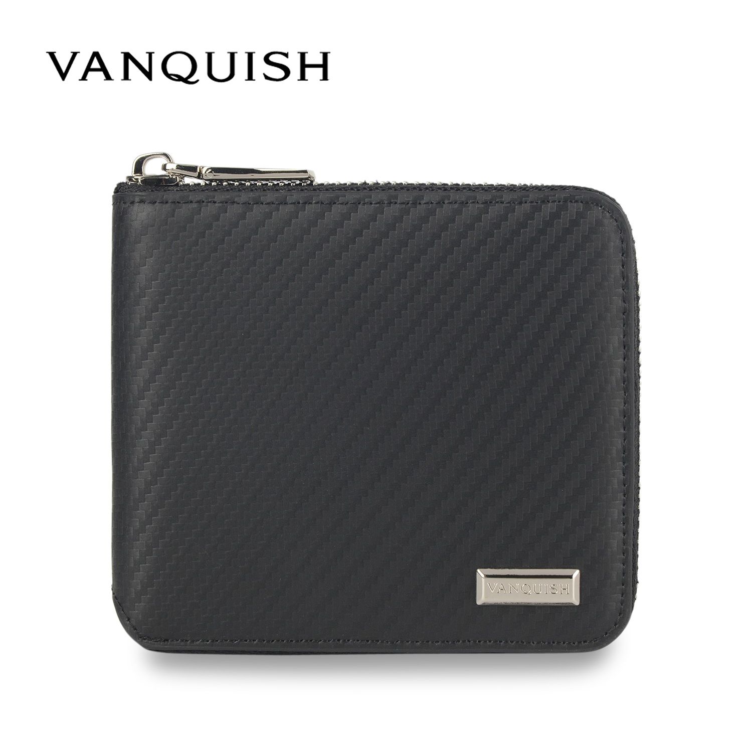 ヴァンキッシュ VANQUISH 二つ折り財布 メンズ 本革 ラウンドファスナー WALLET 43240