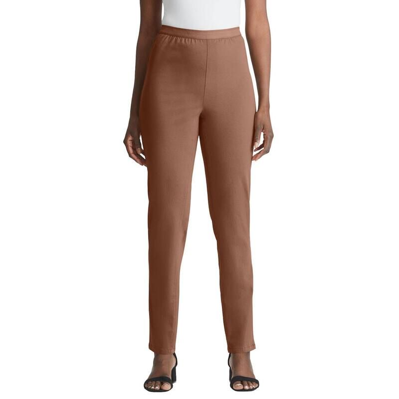 ジェシカロンドン レディース ボトムス デニムパンツ プラスサイズ Jessica London Womens Plusize Stretch Denim StraightLeg Jegging Creamy Mocha モカ