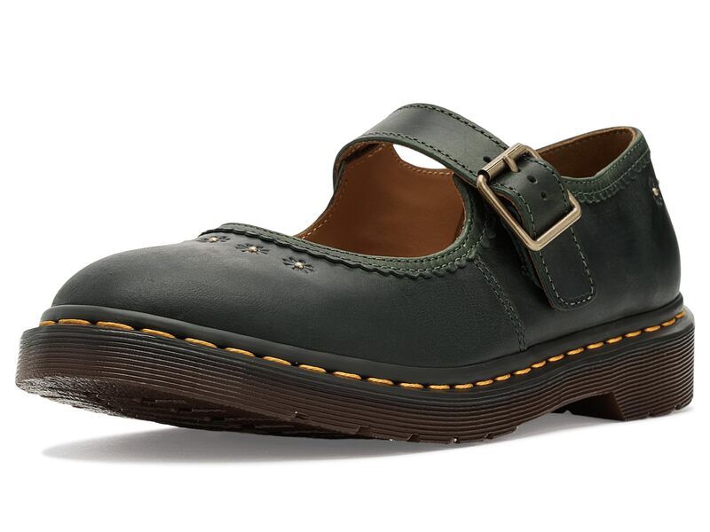ドクターマーチン レディース シューズ サンダル Dr Martens Mary Jane Flower DMS Green グリーン