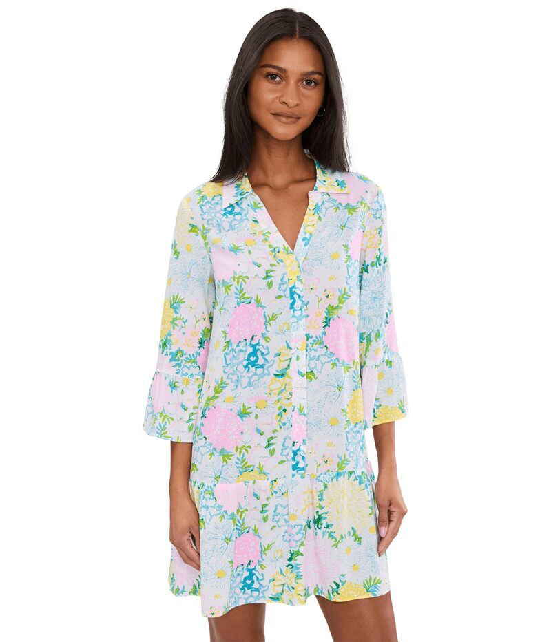 リリーピュリッツァー レディース トップス ワンピース Lilly Pulitzerayanna Tunic Dress Multi Lilly Gar マルチカラー