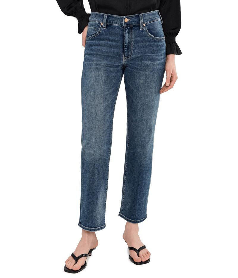 リヴァプール ロサンゼルス レディース ボトムス デニムパンツ ストレート プチ Liverpoolos Angeles Petite Midrise Kennedy Straight Leg Jean 28 Inseam Oasis
