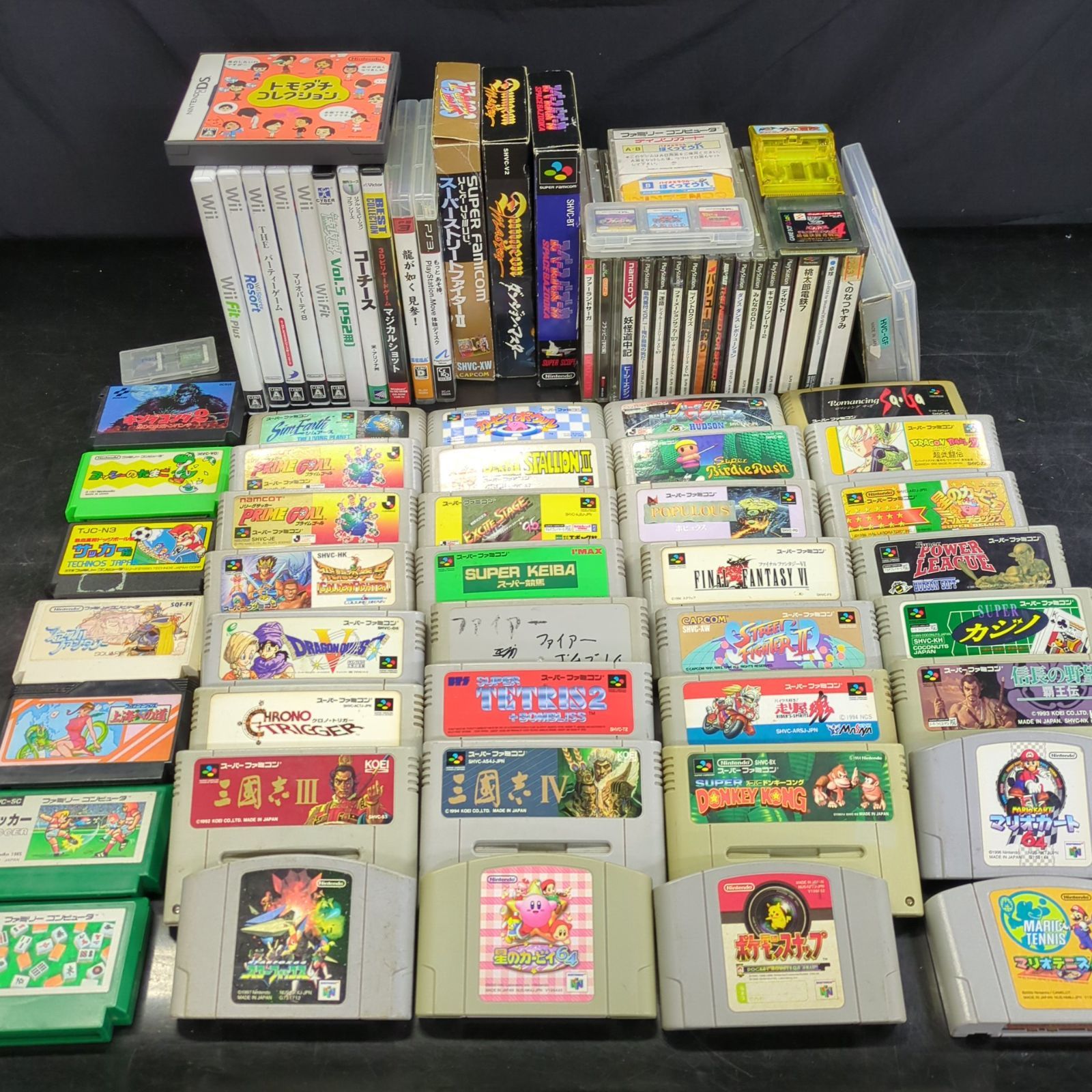 D15722】ジャンク ゲームソフト まとめ売り FC ファミコン SFC