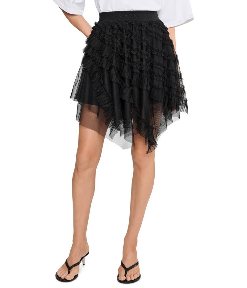 オールセインツ レディース ボトムスカート チュール AllSaints Jayde Tulle Skirt Black ブラック