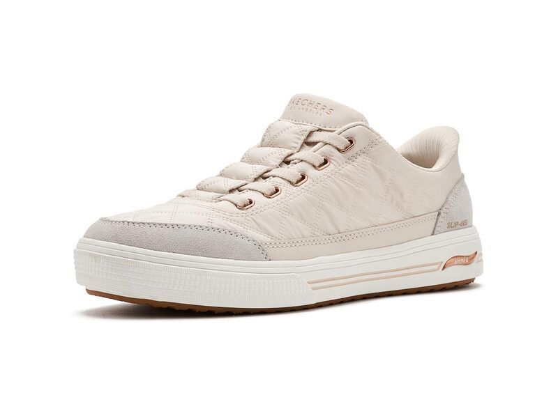 スケッチャーズ レディース シューズ スニーカー SKECHERS Arch Fit ArcadeCuddle Steps Hands Free SlipIns OffWhite オフホワイト