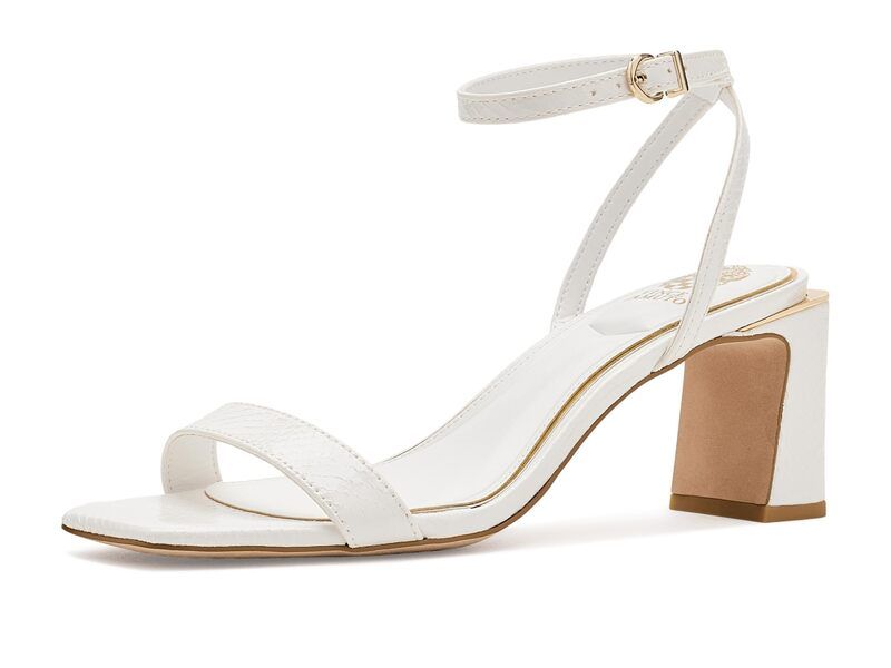 ヴィンスカムート レディース シューズ ヒール サンダル アンクル Vince Camuto Hamdankle Strap Higheel Sandals Bianco