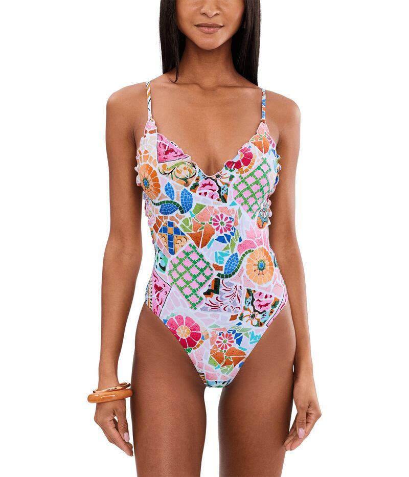シーフォリー レディース 水着 上下セット Vネック Seafolly BeachBoheme VNeck OnePiece Parfait Pink ピンク
