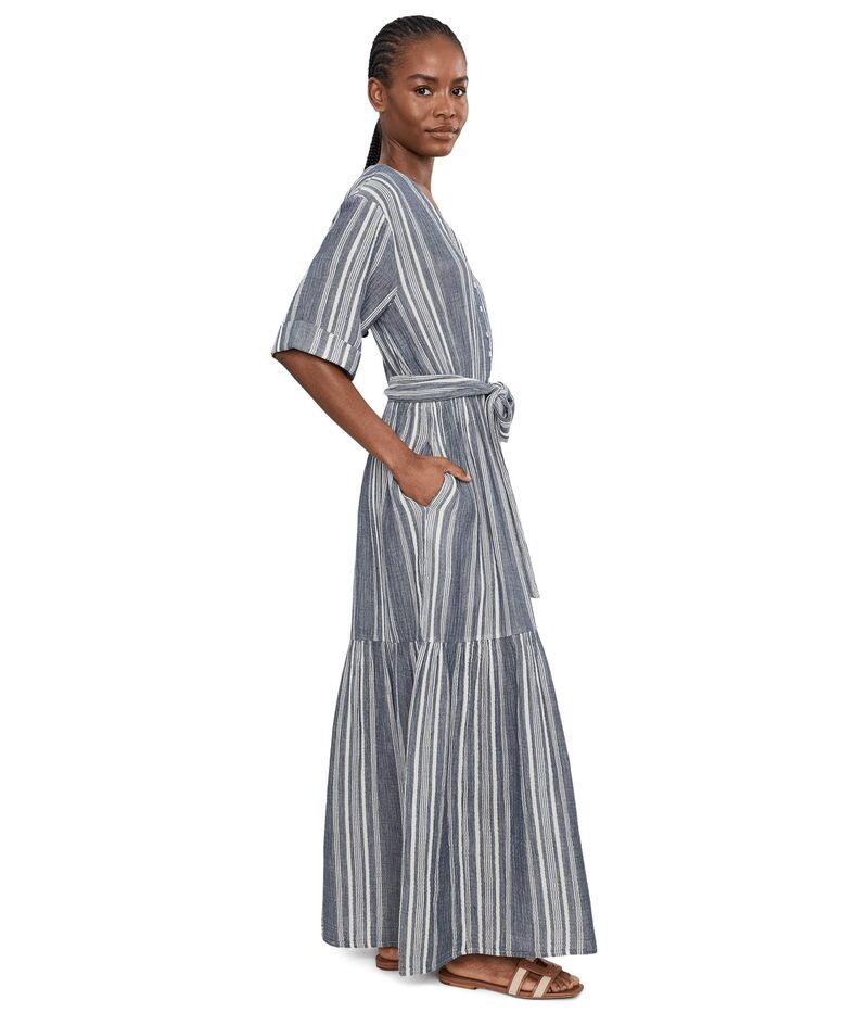 ファレティ レディース トップス ワンピース コットン Faherty Dune Cotton Gauze Marina Dressea Breeze Stri