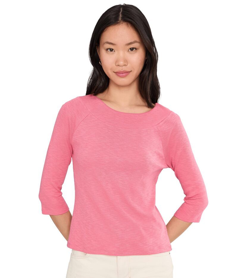 ニックプラスゾーイ レディース トップス シャツ NICZOE 34 Sleeve Ballet Boatee Raspberry