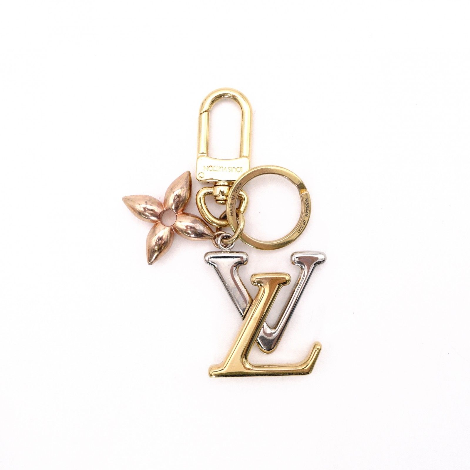 LOUIS VUITTON ルイヴィトン キーホルダー メタル シルバー キーチャーム LV