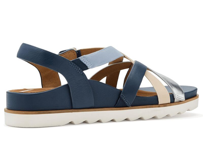 エイトレックス レディース シューズ サンダル プラットフォーム Aetrex Carmen Platform Sandals Navy Multi ネイビー