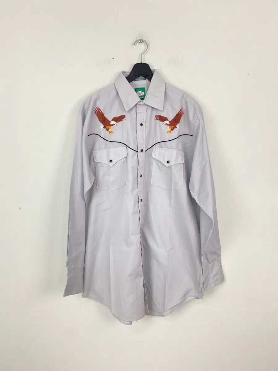 80 90s Rock Creek Ranch 刺繍 ウエスタンシャツ