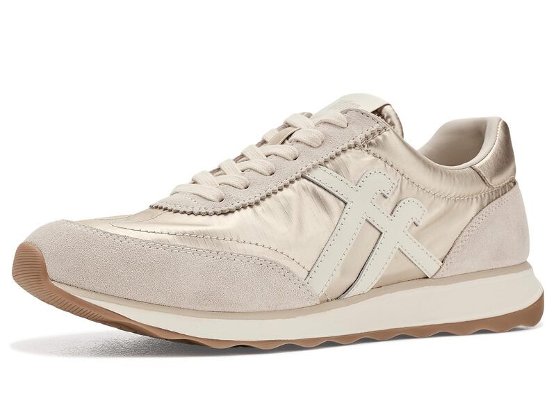 フィットフロップ レディース シューズ スニーカー トール スエード FitFlop RetroQ FF MetallicFabricSuede Sneakers Platino メタリック