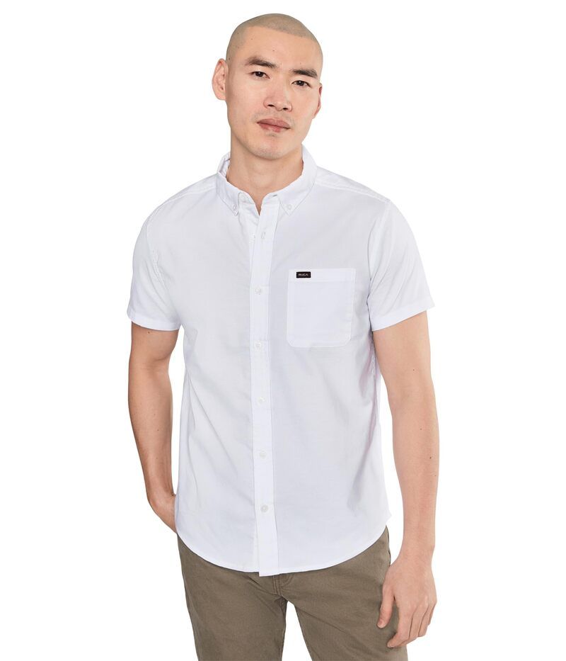 ルーカ メンズ トップス シャツ RVCA Thatll Do Stretch Short Sleeve White ホワイト