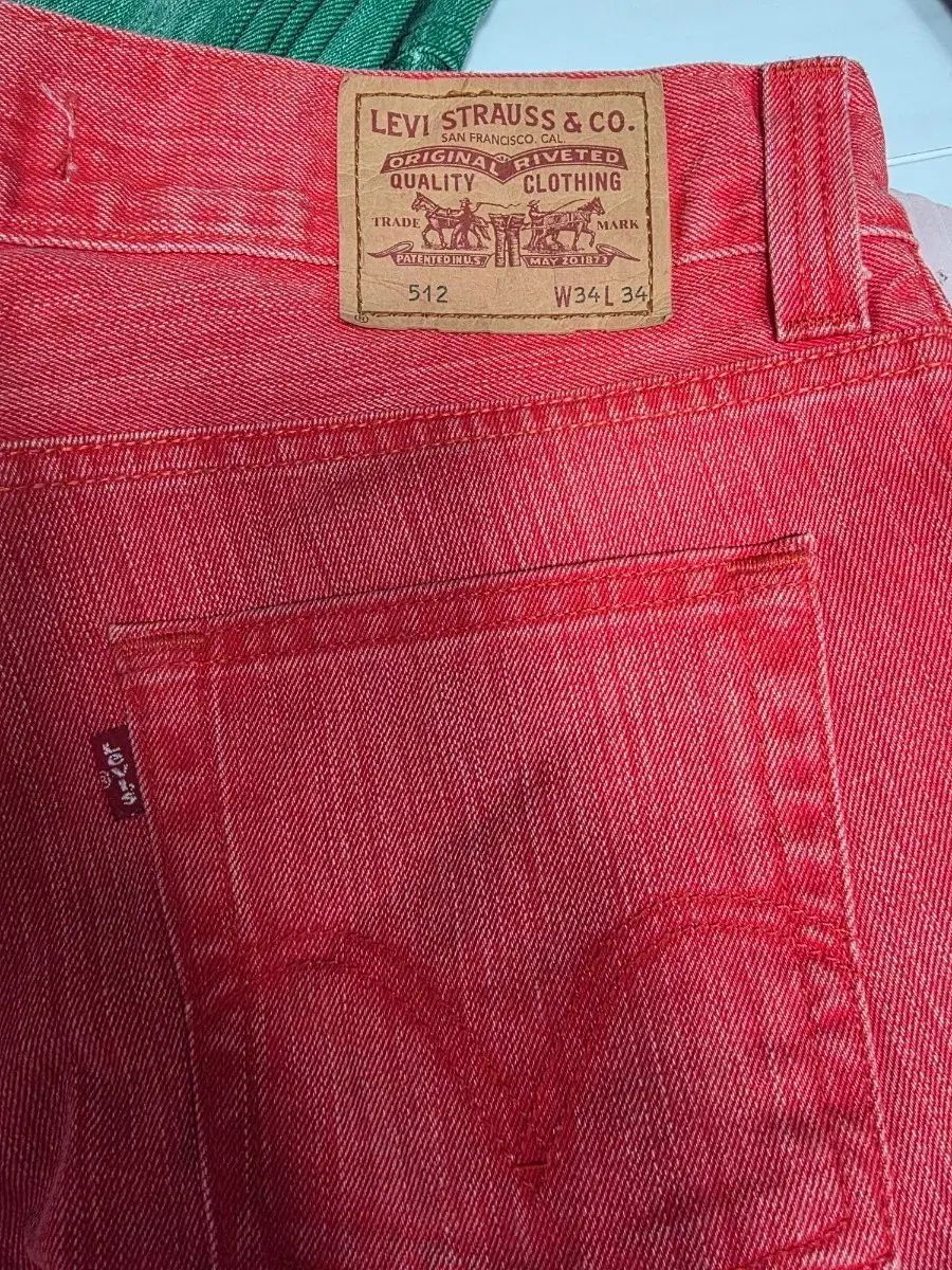 リーバイス 512 レッド デニム W34 L34