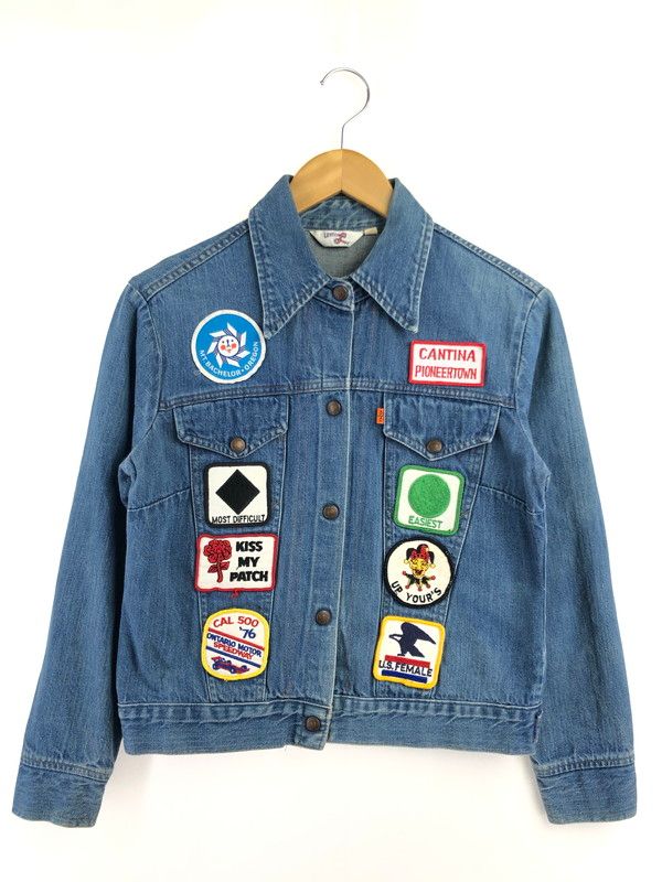 【現状渡し品】 LEVI'S リーバイス 70'S-80'S WAPPEN DENIM JACKET オレンジタブ 70年代-80年代 ワッペン デニムジャケット ライトアウター 【146-260519-na-09-tagh】