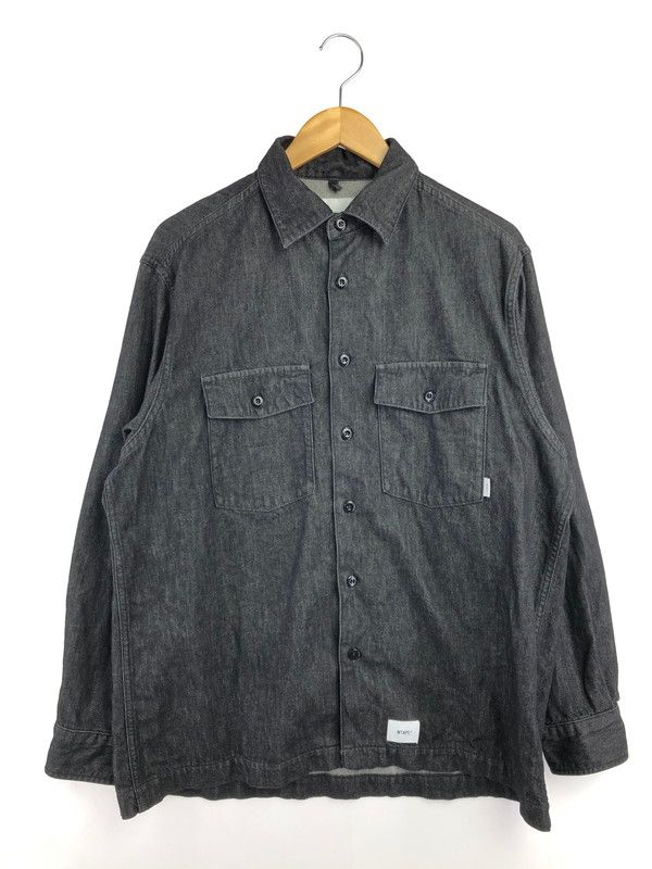 【中古品】 WTAPS ダブルタップス 23SS CBW LS COTTON DENIM 231BRDT-SHM01 デニム シャツ ジャケット ライトアウター 【142-260519-na-13-tagh】